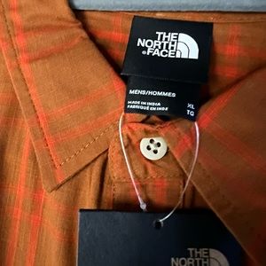 North face Plaid shirt sleeve party